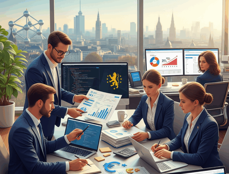 Русскоязычные специалисты планируют налоги в современном офисе в Брюсселе