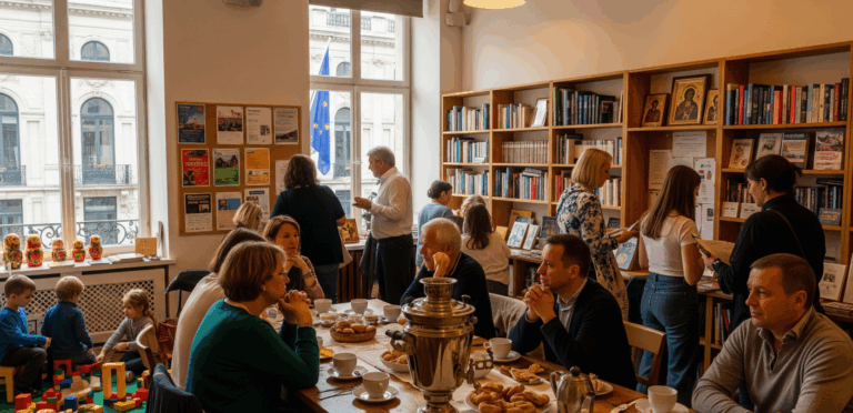 Русскоязычная община собирается в культурном центре Брюсселя для общения и культурных мероприятий